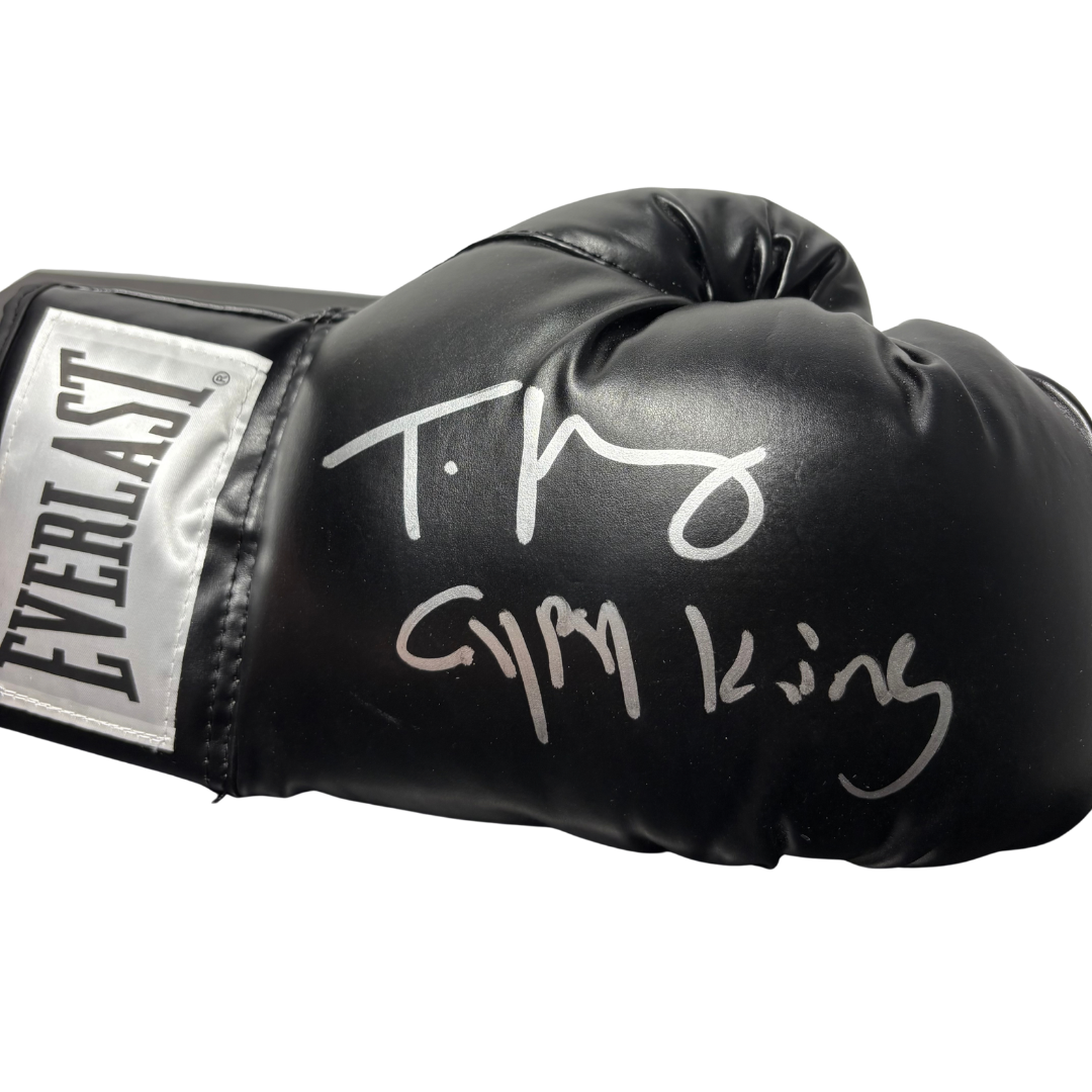 Tyson Fury World Heavyweight Champion Authentic Signed Boxing Glove PSA/DNA inscribed 'Gypsy King'