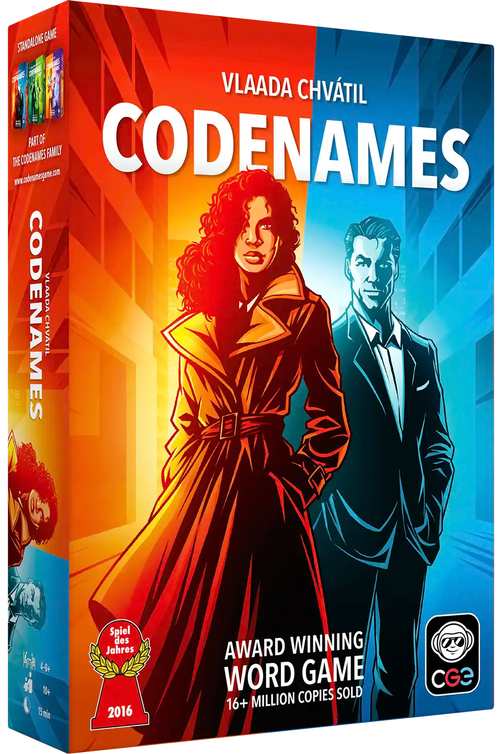 Codenames card game box by Czech Games Edition