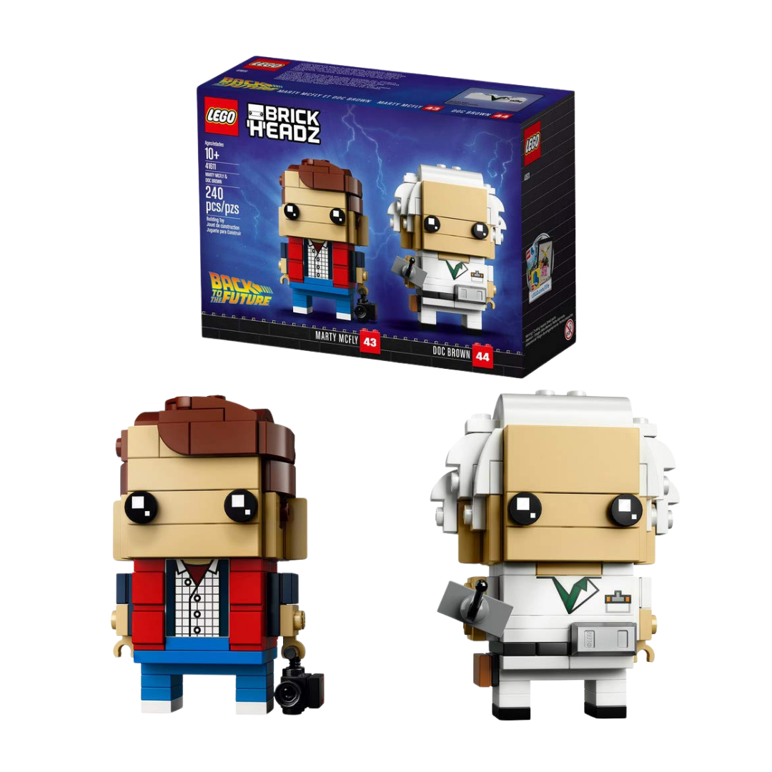 Lego - Brick Headz - Back To The Future - Marty Mcfly & Doc Brown - 41611
