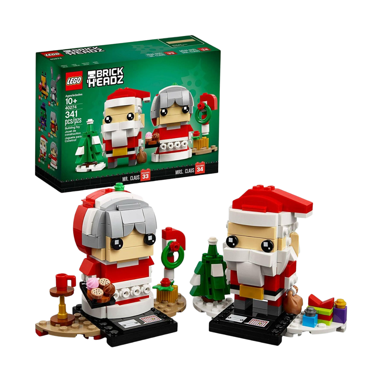Lego - Brick Headz - Mr. Claus & Mrs. Claus