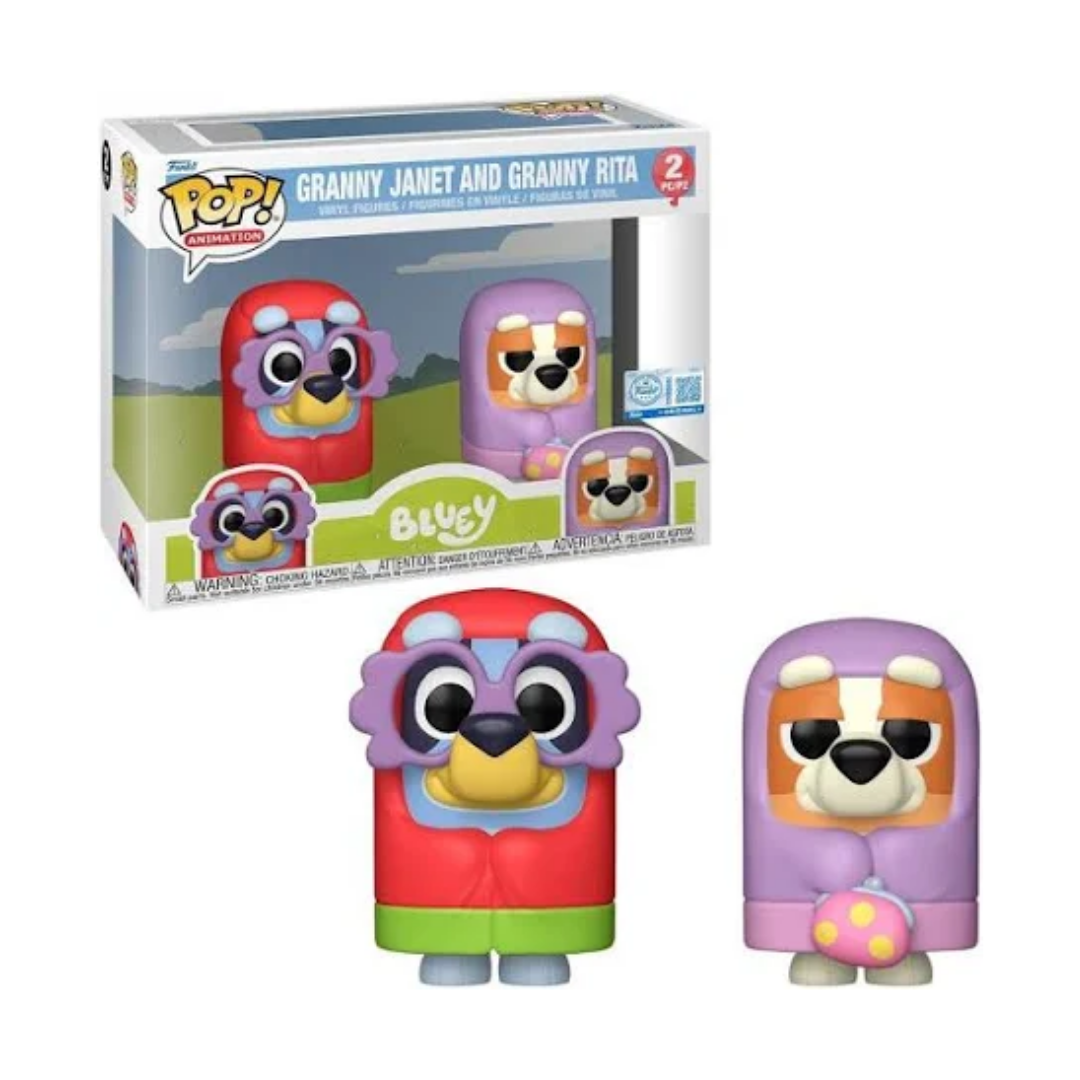 Funko Granny Janet and Granny Rita Bluey 2 Pack Pop! Vinyl