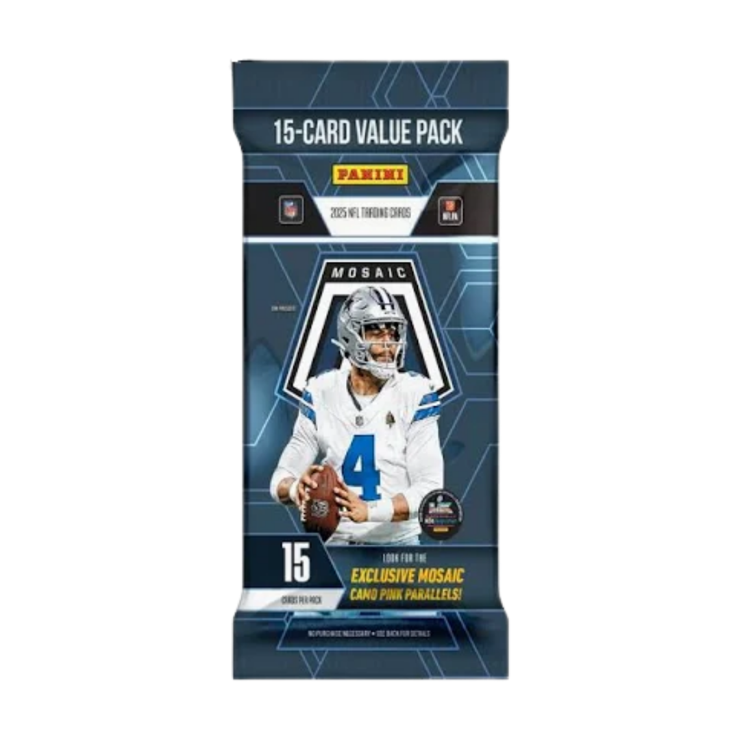 NFL 2025 Mosaic 15 Card Value Pack