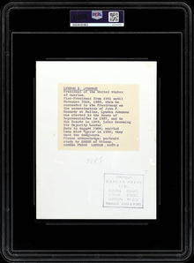 1963 President Lyndon B. Johnson Type I Original Photo 6 x 8 - PSA-DNA back