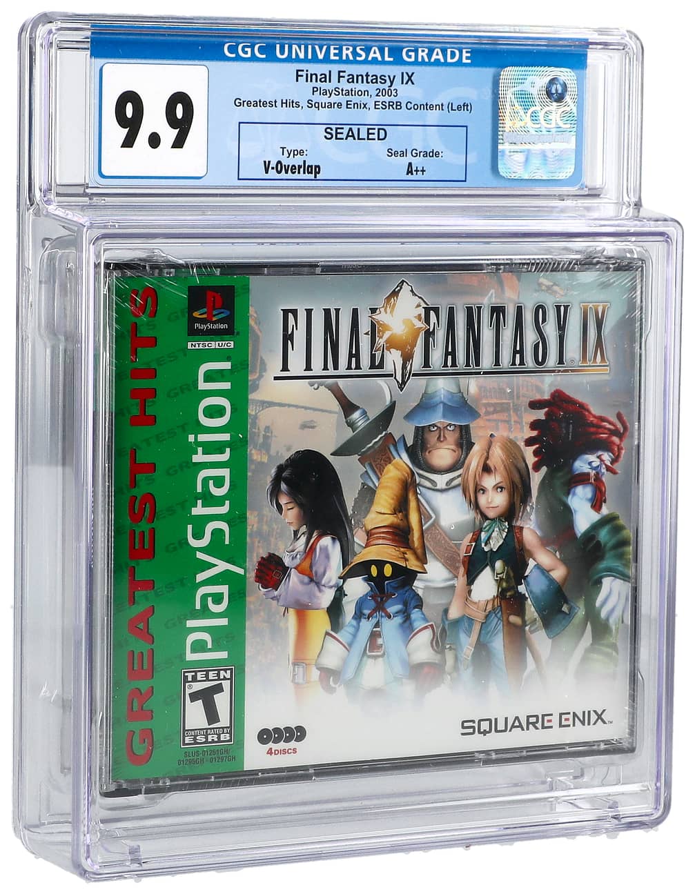 2003 PS PlayStation Final Fantasy IX (USA) Sealed Video Game - Greatest Hits, V-Overlap - CGC 9.9-A++ back