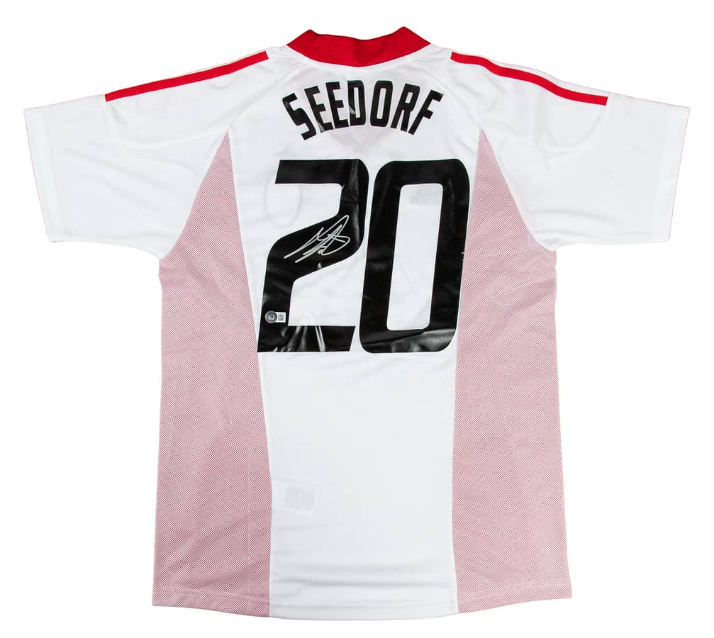 Clarence Seedorf Signed AC Milan 2003 EUFA Champions League Final Jersey