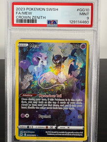 2023 Pokemon Mew Crown Zenith PSA Mint 9
