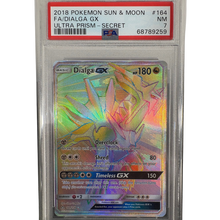 2018 Pokemon Sun & Moon Dialga GX Ultra Prism Secret PSA 7