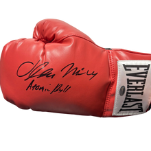 Oliver McCall Heavyweight Champion Authentic Signed Boxing Glove inscribed 'Atomic Bull'