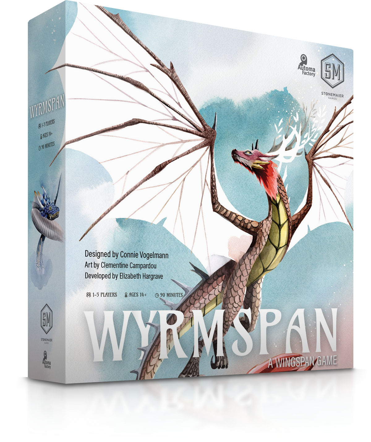 Wyrmspan board game 3D box