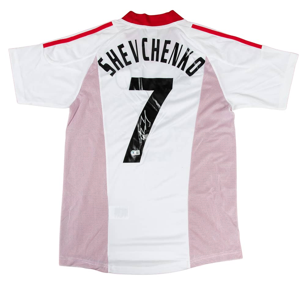 Andriy Shevchenko Signed AC Milan Jersey 2003 EUFA Champions League Final Jersey