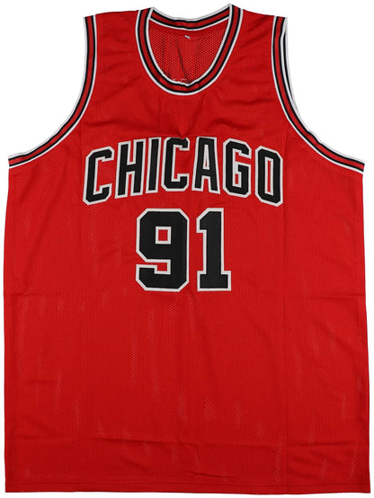 Dennis Rodman Signed Custom Bulls Jersey