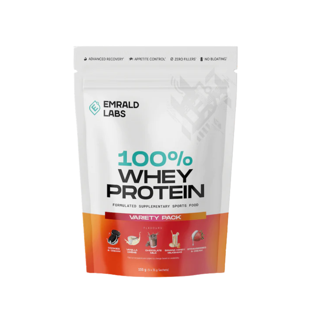 Emrald Labs 100% Whey Protein Powder Variety Pack