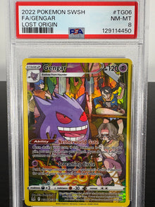 2022 Pokemon Gengar Full Art Lost Origin PSA 8