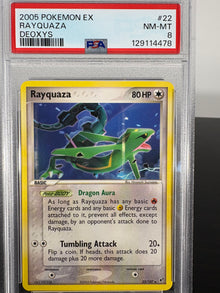 2005 Pokemon Rayquaza - Pokemon Deoxys PSA 8