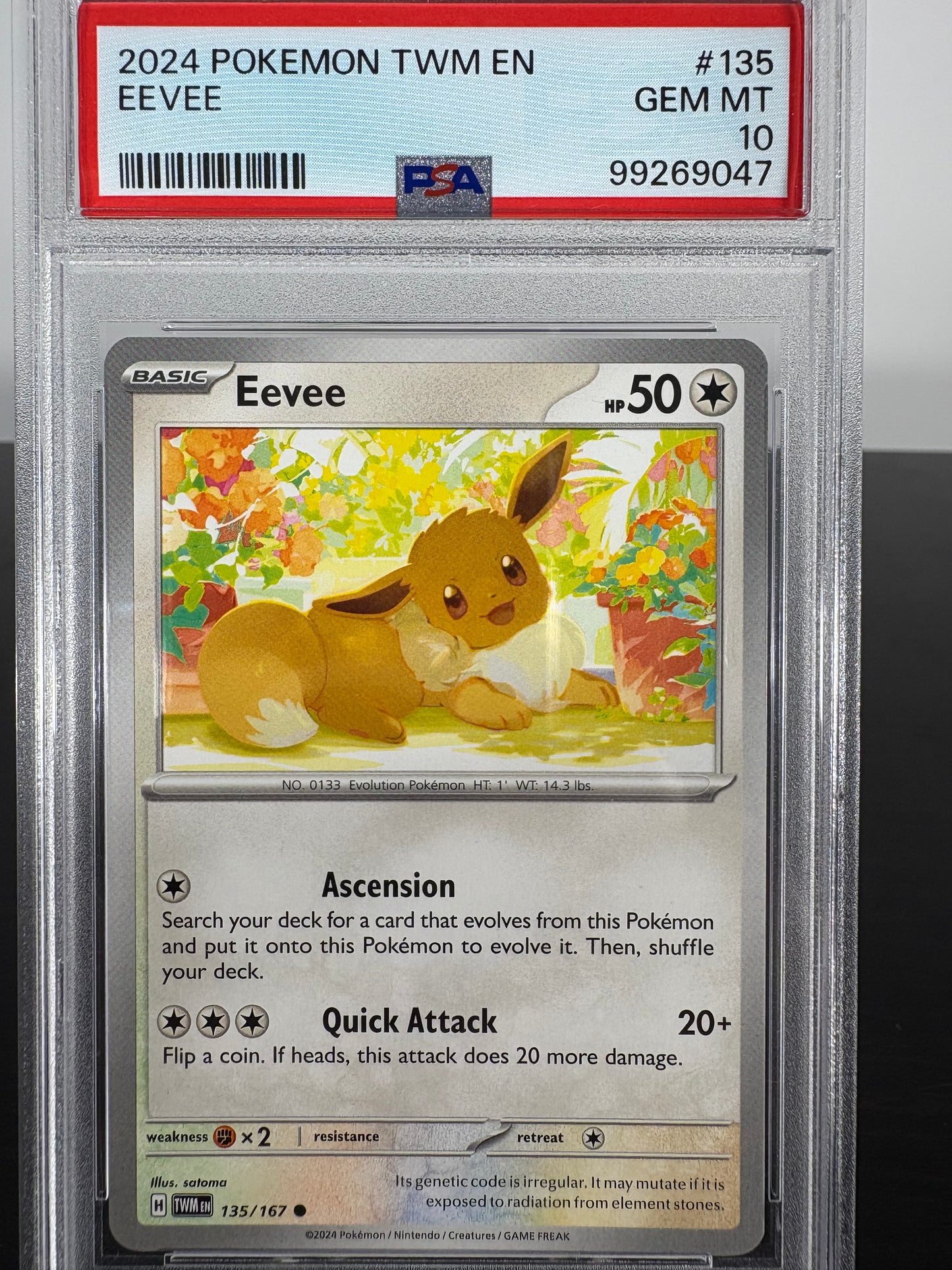 2024 Pokemon Eevee PSA Gem Mint 10