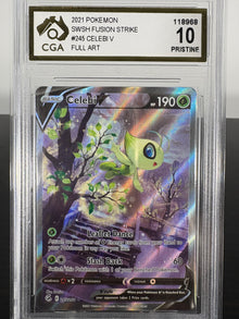 2021 Celebi V Full Art Fusion Strike CGA Pristine 10