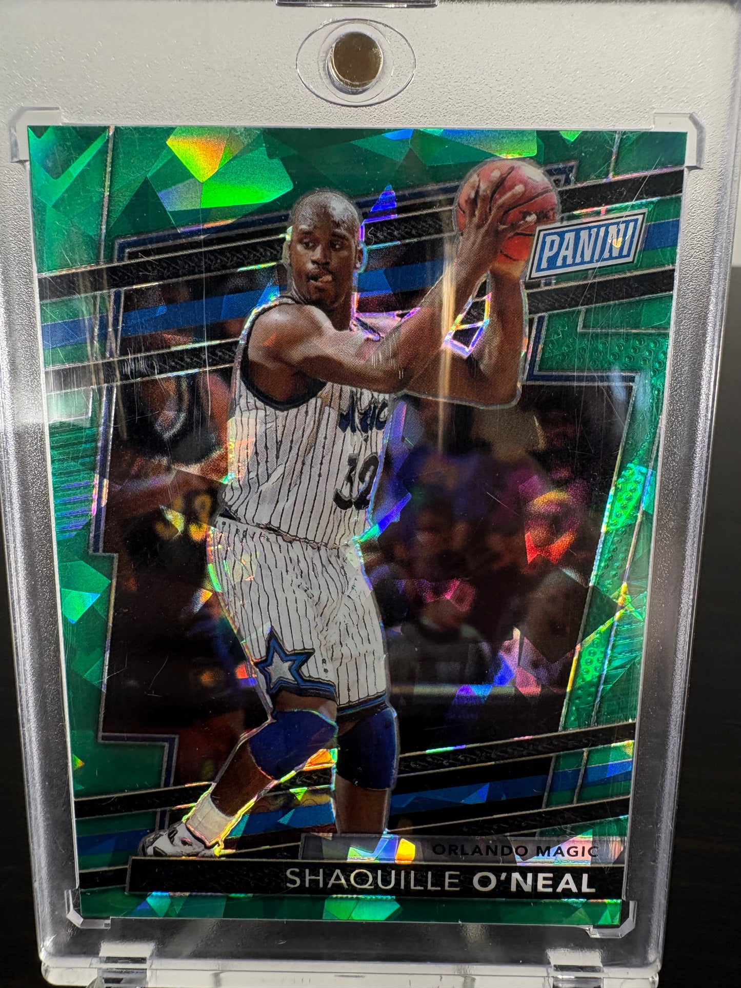 2024 Panini Prizm Shaquille O'Neal Green Ice The National VIP 48/99