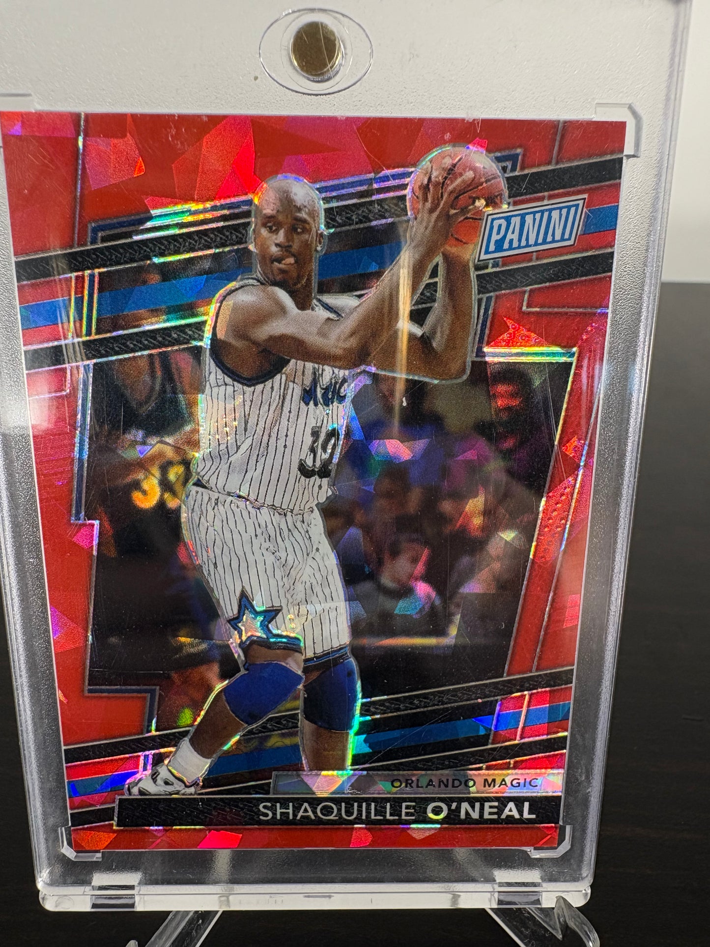 2024 Panini Prizm Shaquille O'Neal Red Sparkle The National VIP 001/149