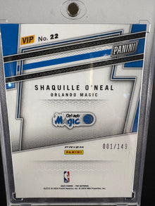 2024 Panini Prizm Shaquille O'Neal Red Sparkle The National VIP 001/149