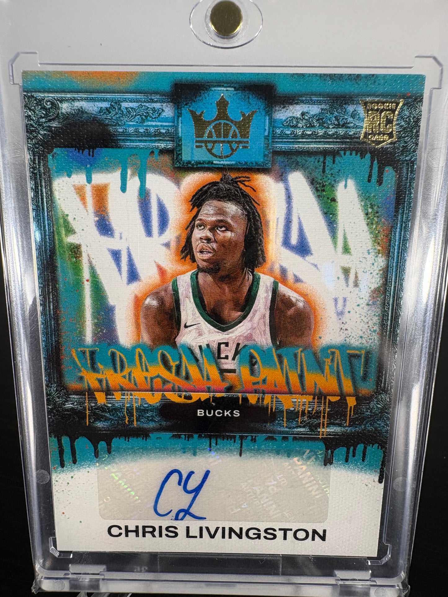 2023-24 Panini Court Kings Chris Livingston Auto Rookie Card 089/125
