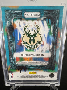 2023-24 Panini Court Kings Chris Livingston Auto Rookie Card 089/125