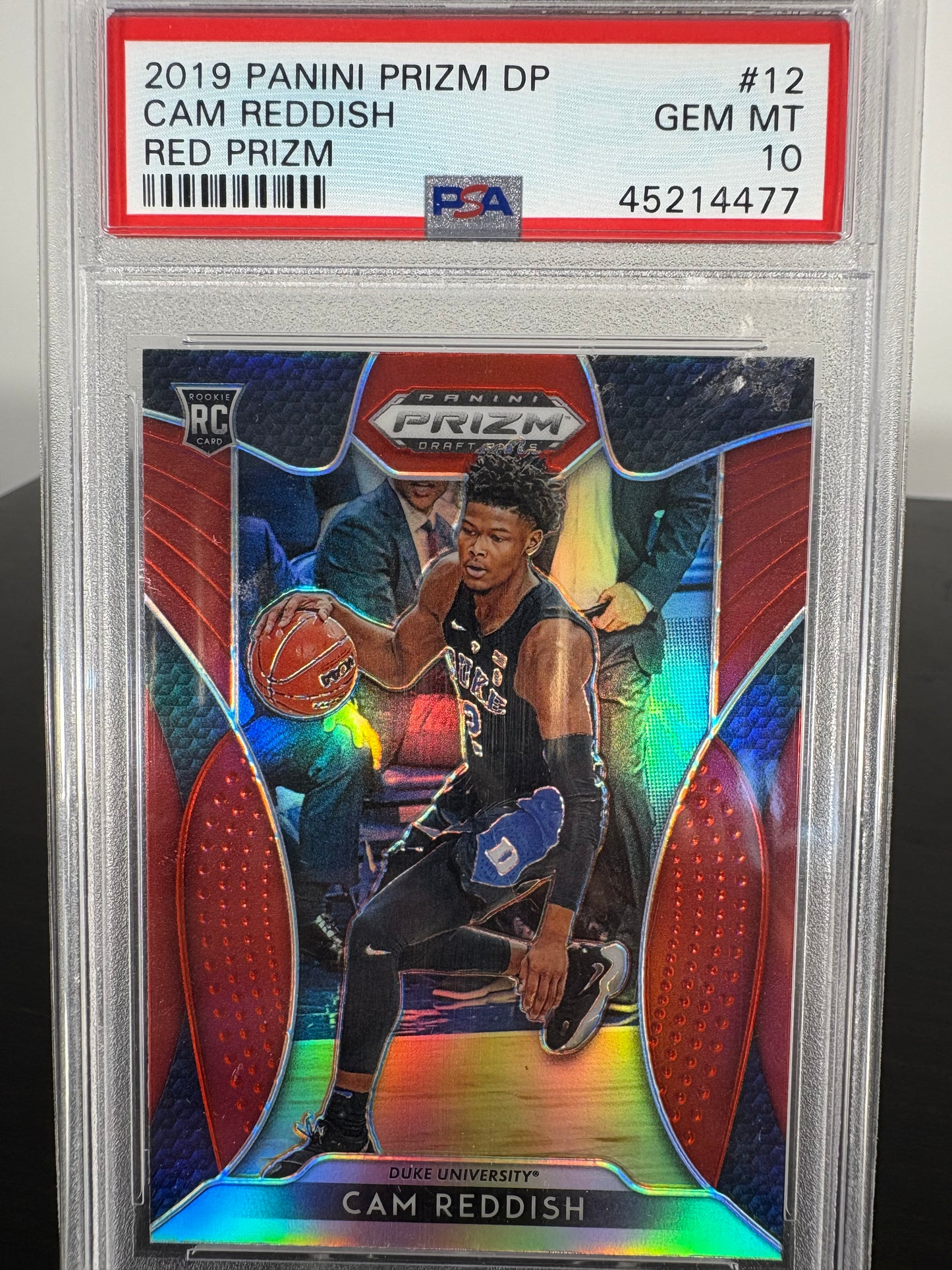 2019 Panini Prizm Cam Reddish Red Prizm Rookie Card PSA Gem Mint 10