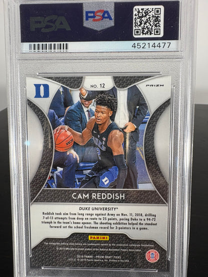 2019 Panini Prizm Cam Reddish Red Prizm Rookie Card PSA Gem Mint 10