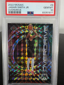 2022 Mosaic Jabari Smith Jr. Overdrive PSA Gem Mint 10