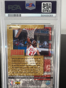1995 Upper Deck Michael Jordan 7 Consecutive Scoring PSA 8