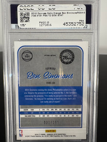 2016 Panini Donruss Optic Ben Simmonds Orange PSA Gem Mint 10