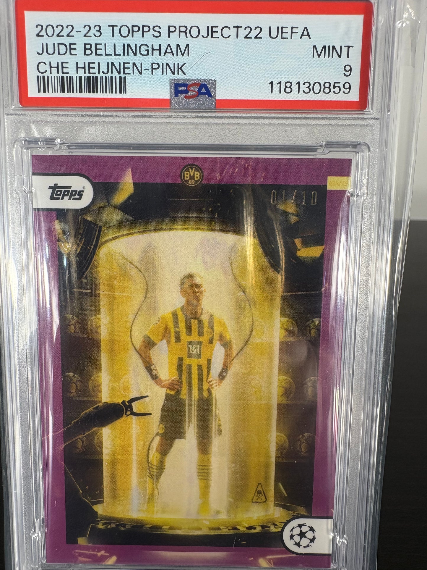 2022-23 Topps Project22 UEFA Che Heijnen Pink Jude Bellingham (#01/10)