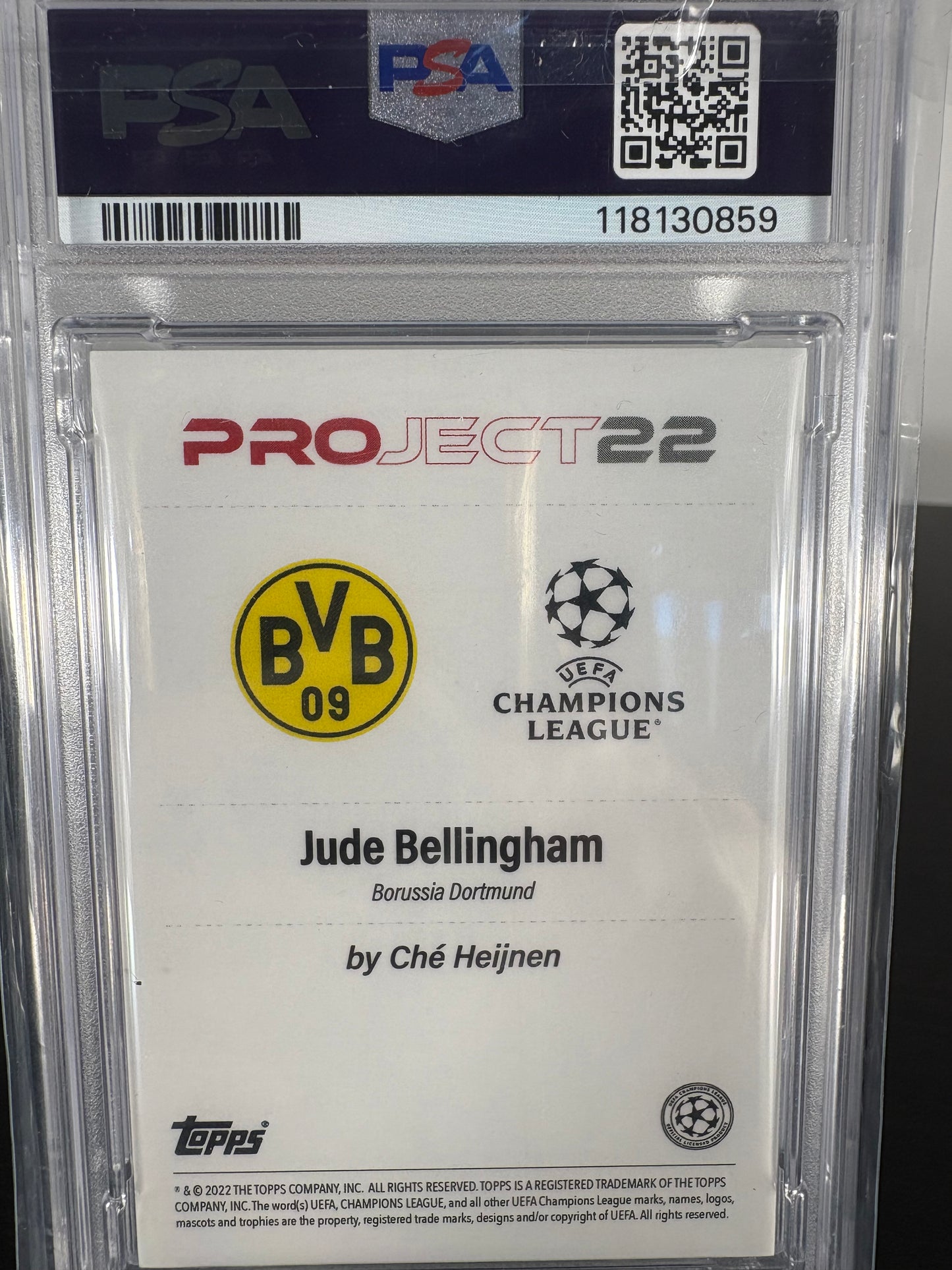 2022-23 Topps Project22 UEFA Che Heijnen Pink Jude Bellingham (#01/10)