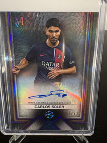2023-24 Topps UEFA Champions League Carlos Soler Auto 68/99
