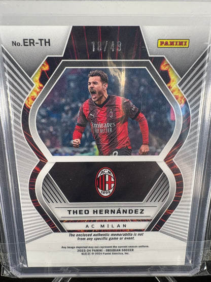 2024 Panini Theo Hernandez Eruption Patch 18/49 AC Milan
