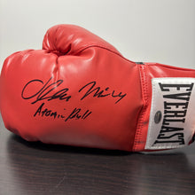 Oliver McCall Heavyweight Champion Authentic Signed Boxing Glove inscribed 'Atomic Bull'