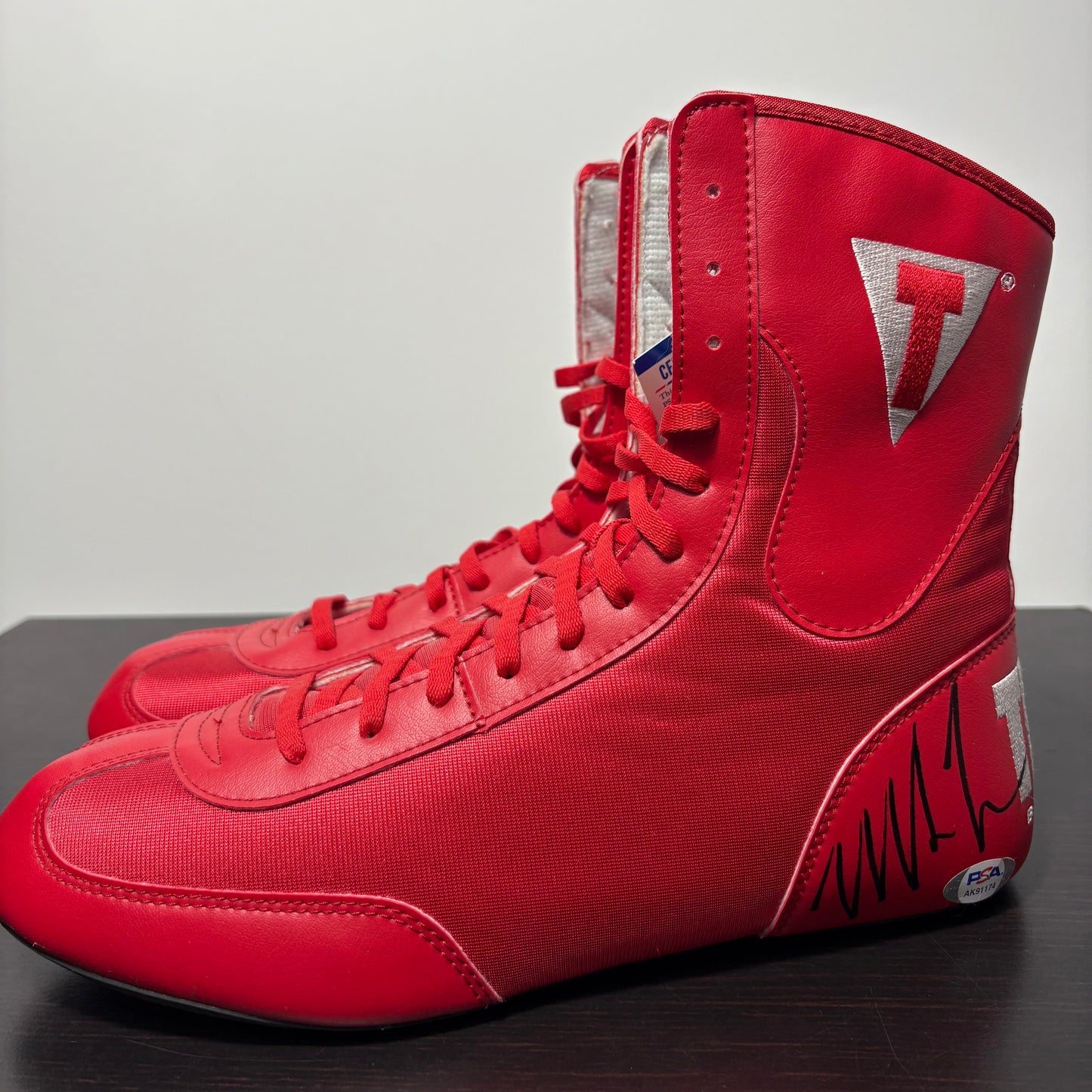 Mike Tyson Authentic Signed Boxing Shoes PSA/DNA