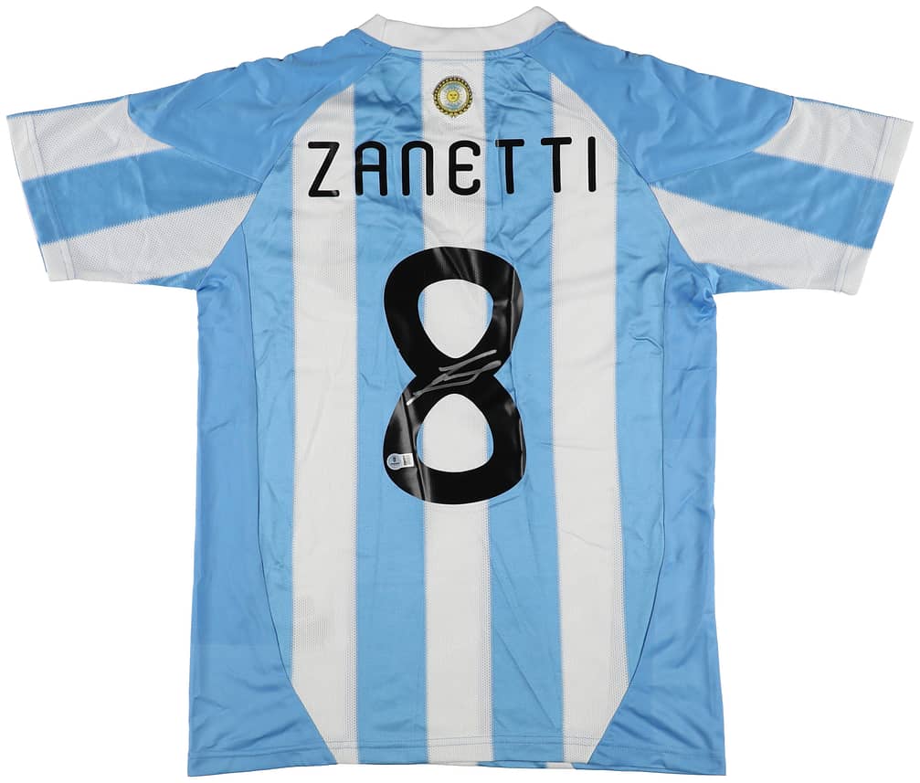 Javier Zanetti Signed Argentina Jersey