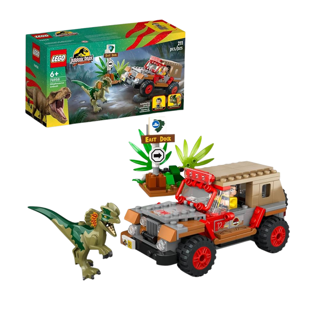 Lego - Jurassic Park - Dilophosaurus Ambush