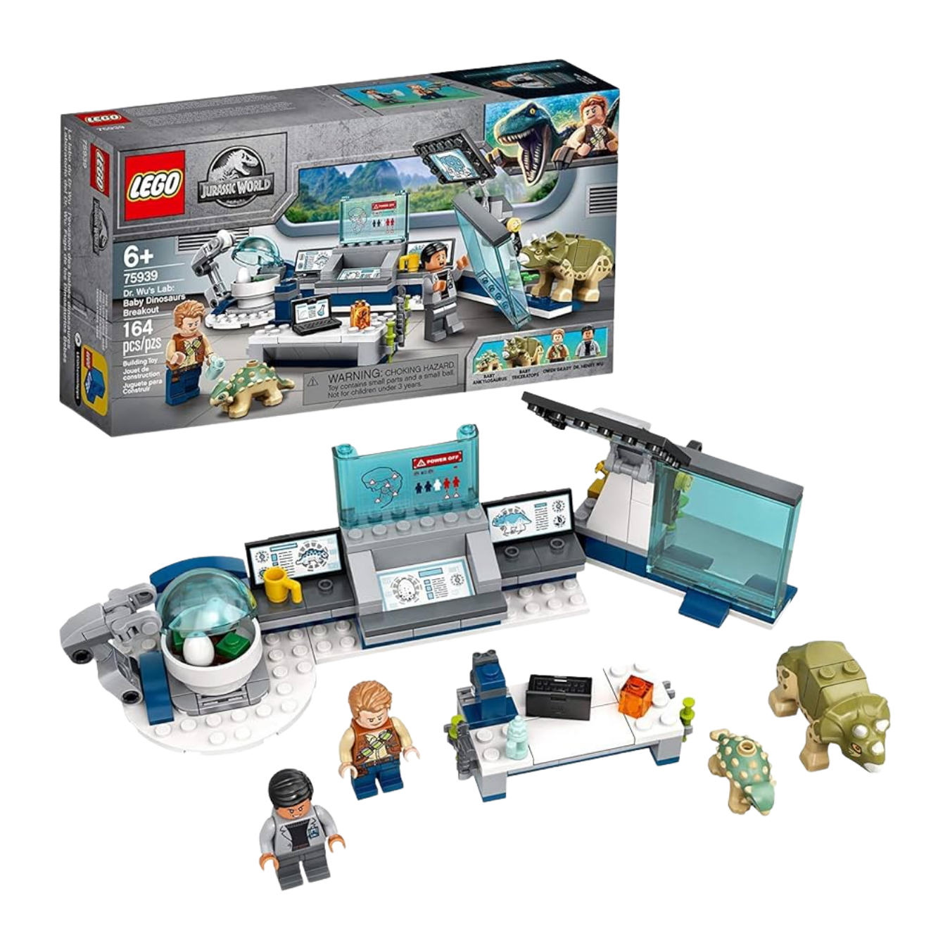 Lego - Jurassic World - Dr. Wus's Lab: Baby Dinosaurs Breakout