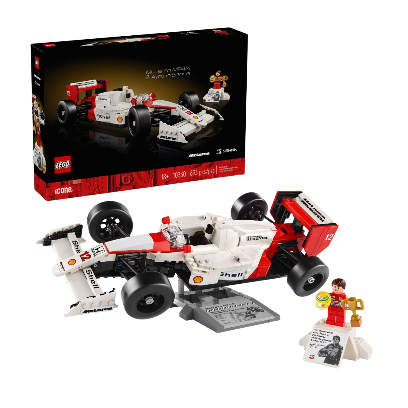 Lego - Icons - McLaren MP4/4 & Ayrton Senna - 10330