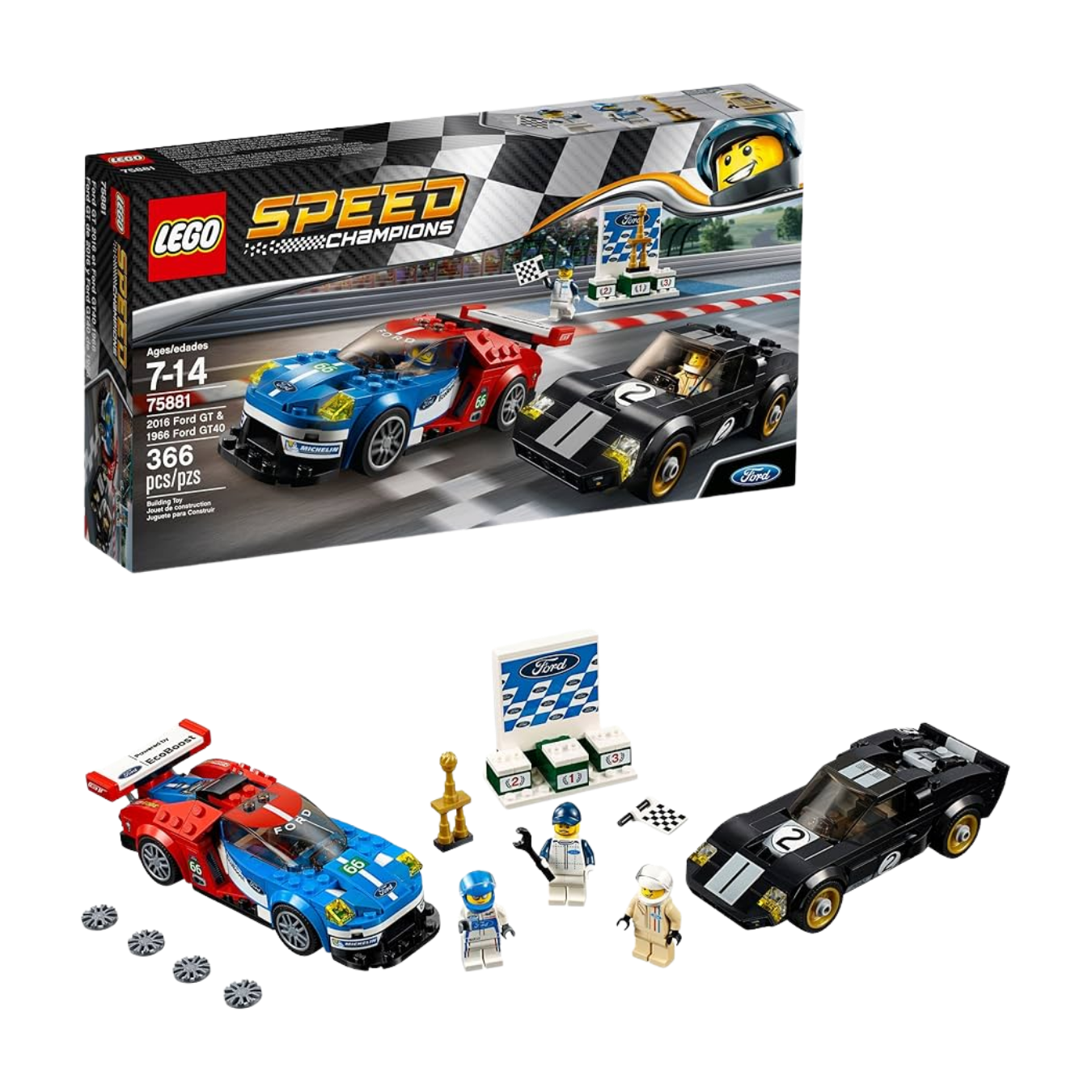 Lego - Speed Champions - 2016 Ford GT & 1966 GT40