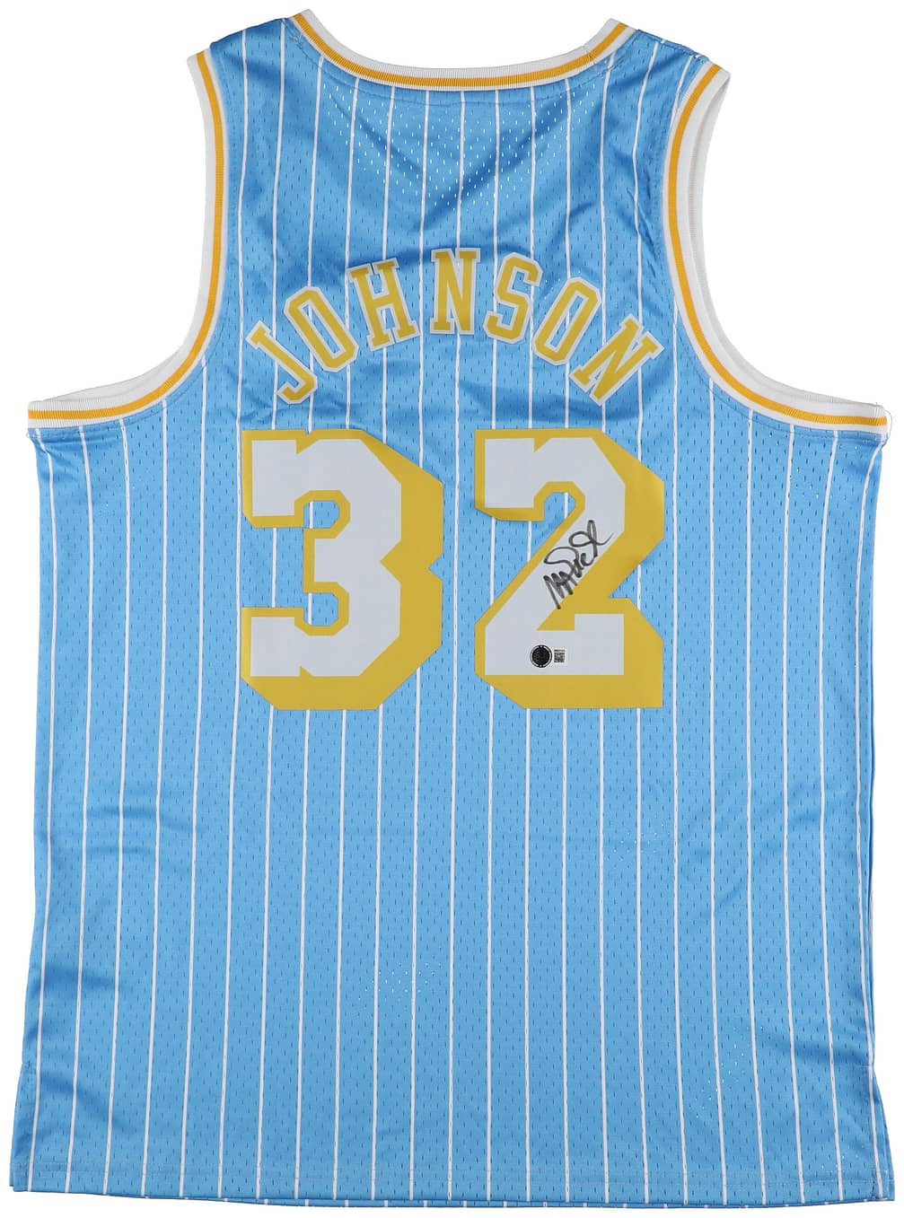 Magic Johnson Signed Custom Lakers Jersey