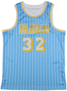Magic Johnson Signed Custom Lakers Jersey