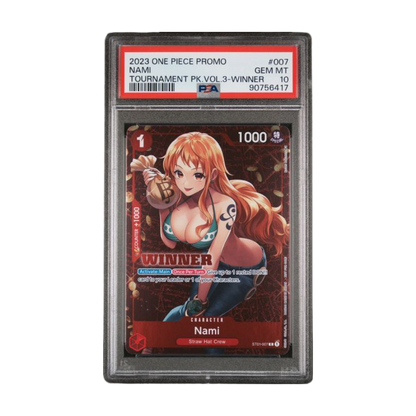 2023 One Piece Promo Nami Tournament Winner Gem Mint 10