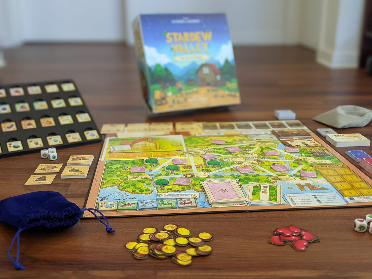 Stardew Valley: The Board Game set up and ready to play
