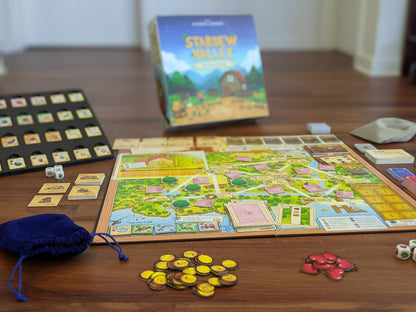 Stardew Valley: The Board Game set up and ready to play