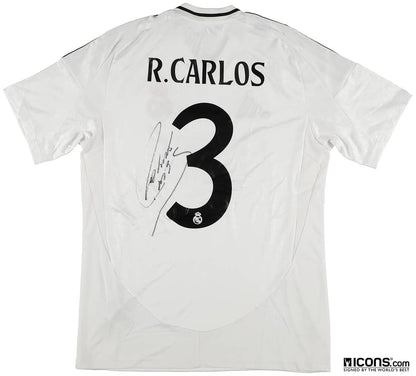Roberto Carlos Signed Real Madrid Jersey