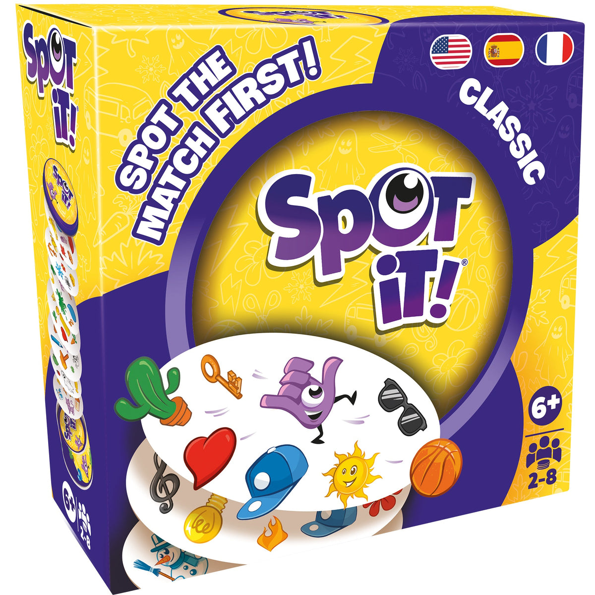 Spot it! Classic card game by Zygomatic – packaging front