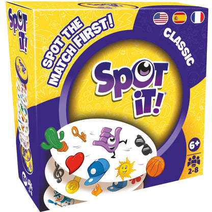 Spot it! Classic card game by Zygomatic – packaging front
