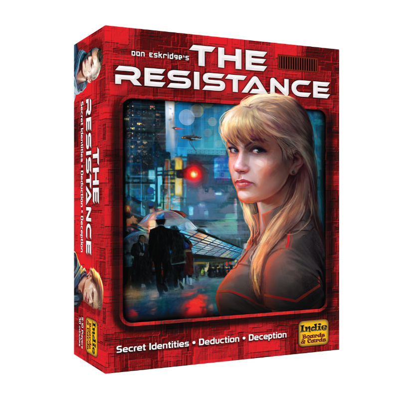 The Resistance card game box